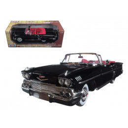 1958 Chevrolet Impala Convertible Black with Red Interior 