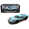 1966 Ford GT-40 MK II #1 Light Blue Miles - Hulme Le Mans (Dirty Version) 1/18 Diecast Model Car by Shelby Collectibles
