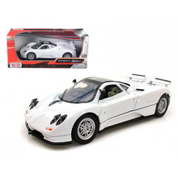 Pagani Zonda C12 White 1/24 Diecast Car Model by Motormax