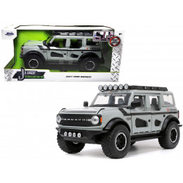 2021 Ford Bronco Gray with Black Stripes with Roof Rack 