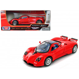 Pagani Zonda C12 Red 1/18 Diecast Model Car by Motormax