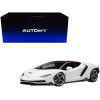 Lamborghini Centenario Bianci Isis / Solid White with Carbon Top 1/18 Model Car by Autoart