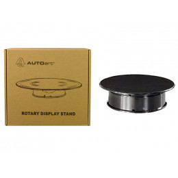Rotary Display Turntable Stand Small 8 Inches with Black Top for 1/64, 1/43, 1/32, 1/24 Scale Models by Autoart