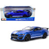 2020 Ford Mustang Shelby GT500 Blue Metallic with White Stripes