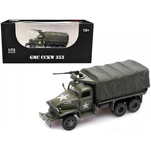 GMC CCKW 353 Truck With Mounted Gun Olive Drab 
