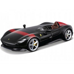 Ferrari Monza SP1 Black Metallic with Red Stripes 
