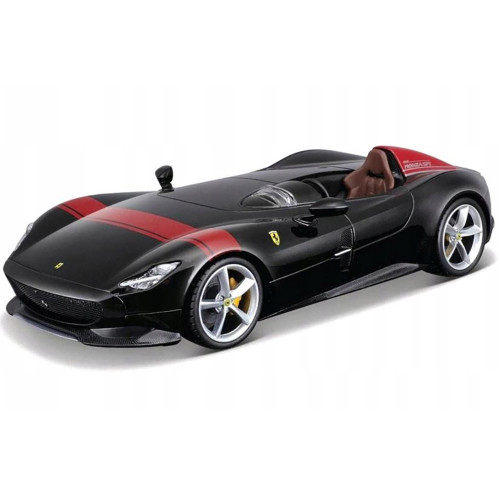 Ferrari Monza SP1 Black Metallic with Red Stripes 