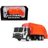 Mack LR with McNeilus Rear Load Refuse Body Orange and White 1/87 (HO) Diecast Model by First Gear