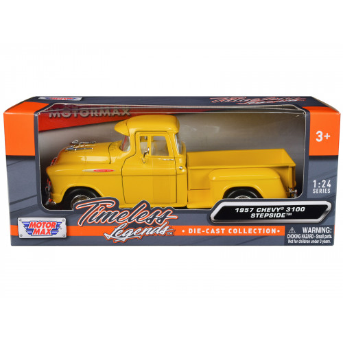 1957 Chevrolet 3100 Stepside Pickup Truck Yellow 