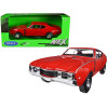 1968 Oldsmobile 442 Red 1/24 Diecast Model Car by Welly
