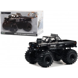 1974 Ford F-250 Monster Truck with 66-Inch Tires Black Bandit Edition 