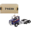 Western Star 4700 SB Tandem Day Cab Tractor Blue 1/50 Diecast Model by Diecast Masters