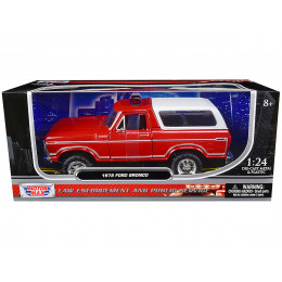 1978 Ford Bronco Fire Department Unmarked Red 