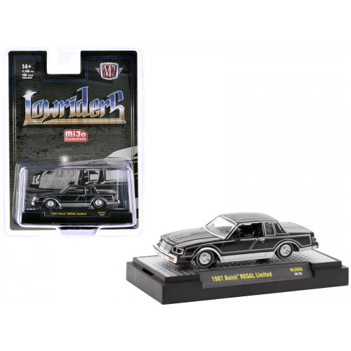 1987 Buick Regal Limited Lowrider Black with Silver Graphics 