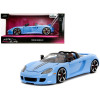 Porsche Carrera GT Convertible Blue with Black Stripes