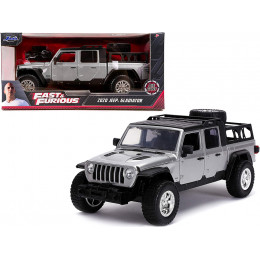 2020 Jeep Gladiator Pickup Truck Silver with Black Top 