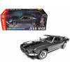1969 Ford Mustang Dark Gray Metallic with Black Stripes