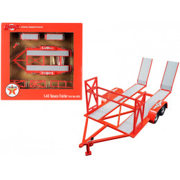 Tandem Car Trailer with Tire Rack Orange 