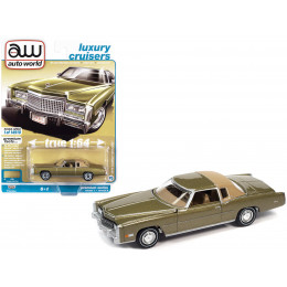 1975 Cadillac Eldorado Tarragon Gold Metallic with Rear Section of Roof Sandalwood Tan 