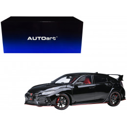 2021 Honda Civic Type R (FK8) RHD (Right Hand Drive) Crystal Black Pearl 1/18 Model Car by Autoart