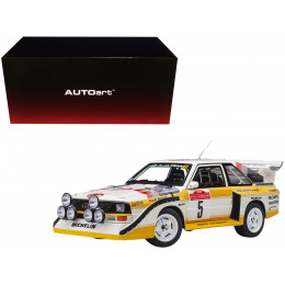 Audi Quattro S1 #5 W. Roehrl - Ch. Geistdoerfer Winner Rally San Remo (1985) 1/18 Model Car by Autoart