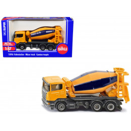 Scania Mixer Truck Yellow 1/87 (HO) Diecast Model by Siku