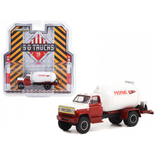 1985 Chevrolet C-65 Propane Truck Red and White 