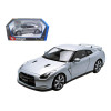 2009 Nissan GT-R R35 Silver 1/18 Diecast Model Car by Bburago