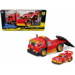 JDM Flatbed Truck #17 Red 