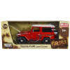 Toyota FJ40 Land Cruiser Red with White Top (Rusted Version)