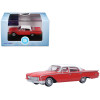 1960 Ford Fairlane Sedan 500 Monte Carlo Red with Corinthian White Top and Interior 1/87 (HO) Scale Diecast Model Car by Oxford Diecast