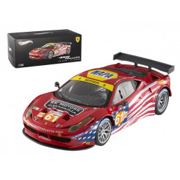 Elite Ferrari 458 Italia GT2 #61 LM 2012 AF Corse 1/18 Diecast Car Model by Hot Wheels