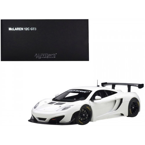 Mclaren 12C GT3 White 1/18 Diecast Model Car by Autoart
