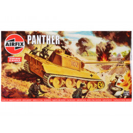 Level 2 Model Kit German Panther Tank 1/76 Plastic Model Kit by Airfix