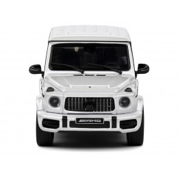 2022 Mercedes-Benz AMG G63 Diamond White Metallic with Graphics 1/43 Diecast Model Car by Solido