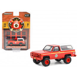 1984 Chevrolet M1009 Red with White Camper Shell 