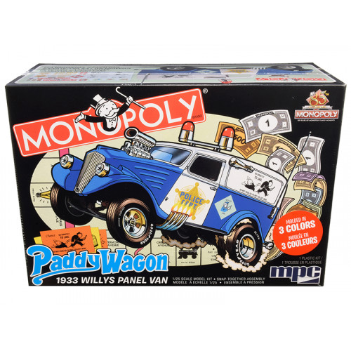 Skill 2 Snap Model Kit 1933 Willys Panel Paddy Wagon Police Van 