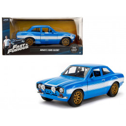 1970 Brian's Ford Escort Blue with White Stripes 