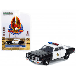 1977 Dodge Monaco Police Black and White 