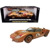1966 Ford GT-40 MK II #5 Gold After Race (Dirty Version) 1/18 Diecast Model Car by Shelby Collectibles