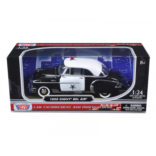 1950 Chevrolet Bel Air Police 1/24 Diecast Model Car by Motormax