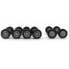 Planetary Hubs Wheel Set (2 Front and 4 Rear) 1/87 (HO) Plastic Model by Promotex