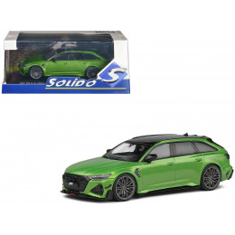 2022 Audi ABT RS 6-R Java Green Metallic with Black Top 1/43 Diecast Model Car by Solido