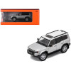 Toyota Land Cruiser Prado 250 Silver Metallic with White Top 1/64 Diecast Model Car by GCD