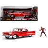 1958 Cadillac Series 62 Red with Freddy Krueger Diecast Figurine