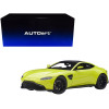 2019 Aston Martin Vantage RHD (Right Hand Drive) Lime Essence Green with Carbon Top 1/18 Model Car by Autoart