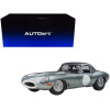 Jaguar Lightweight E Type Roadster RHD (Right Hand Drive) Dark Silver 1/18 Model Car by Autoart