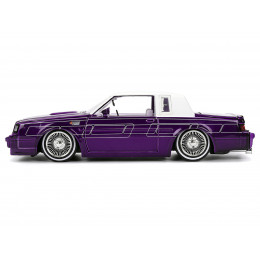 1987 Buick Grand National Candy Purple with Graphics and White Top and Interior 