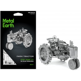 Model Kit Farm Tractor (Challenging Difficulty) Steel Model by Metal Earth