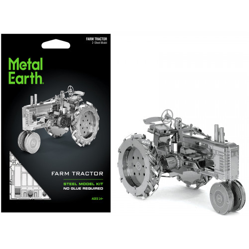 Model Kit Farm Tractor (Challenging Difficulty) Steel Model by Metal Earth